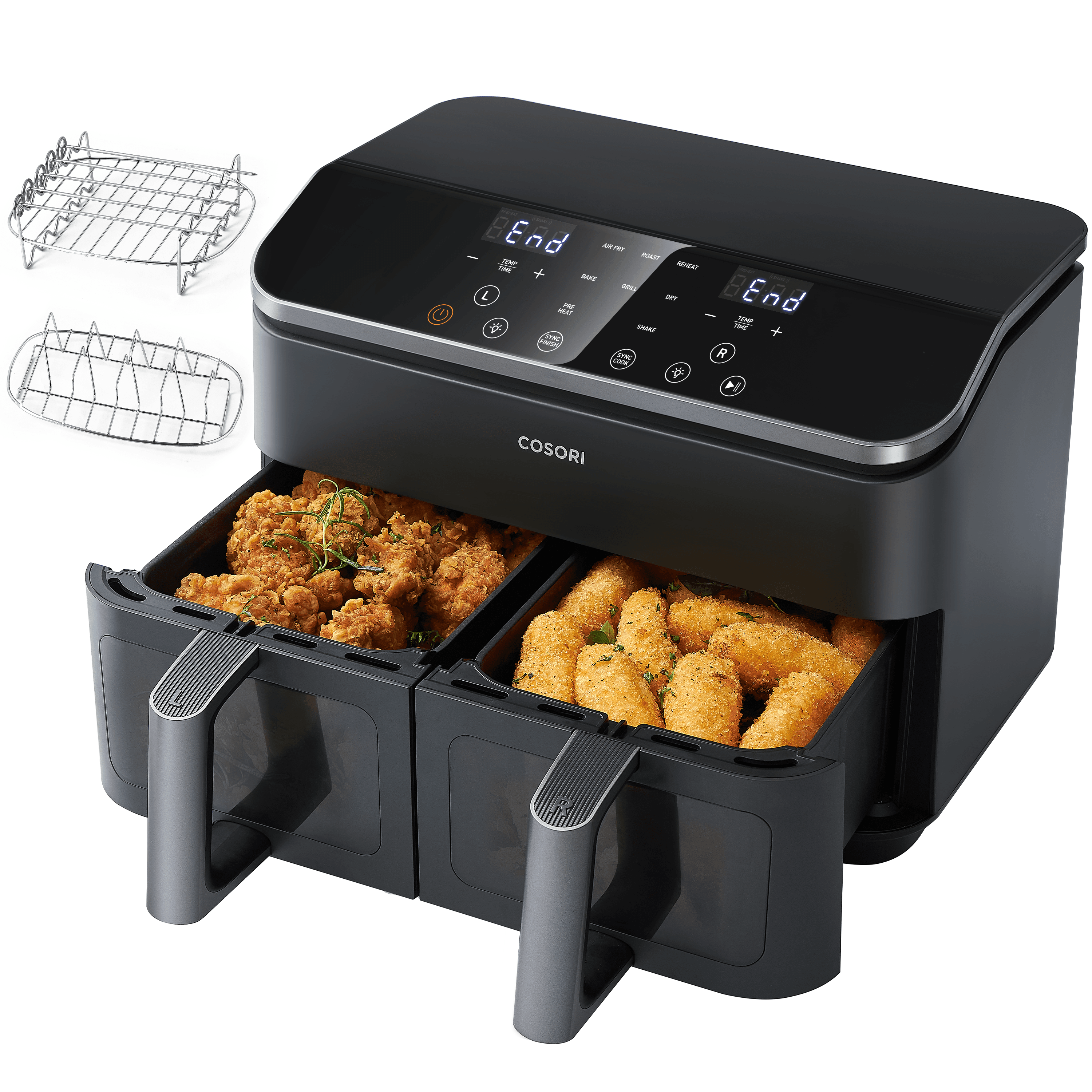 CAF-R901-AEU Doppel-Heißluftfritteuse