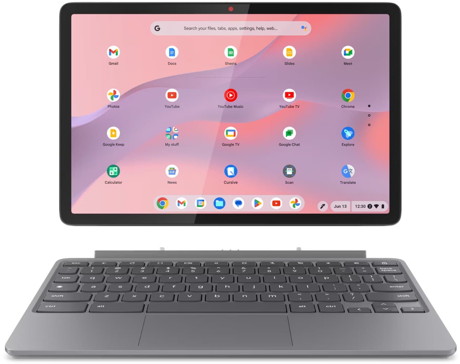 Chromebook Duet 11M889 (83HH000NGE) 27,81 cm (10,95") luna grey, 8 GB RAM, Google Chrome OS, 1920x1200